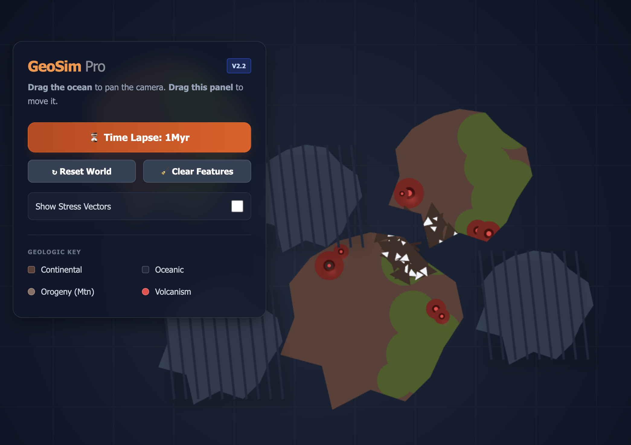 Tectonic Plates Sim